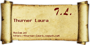 Thurner Laura névjegykártya